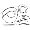 Set de control DYNA CHROME BLACK MAGNUM SHIELDING 487201 Set de control DYNA CHROME BLACK MAGNUM SHIELDING 487201 thumb