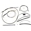 Set de gestionare a cablurilor SOFTAIL crom negru MAGNUM SHIELDING 487271