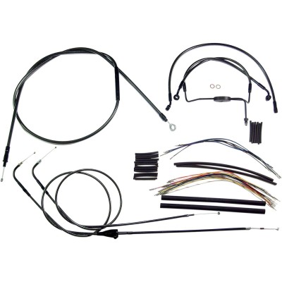 Set cabluri de control TOURING crom negru MAGNUM SHIELDING 487281