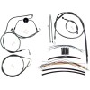 Set cabluri de control TOURING crom negru MAGNUM SHIELDING 487312