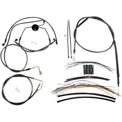 Set de cabluri de control TOURING crom negru MAGNUM SHIELDING 487321 Set de cabluri de control TOURING crom negru MAGNUM SHIELDING 487321