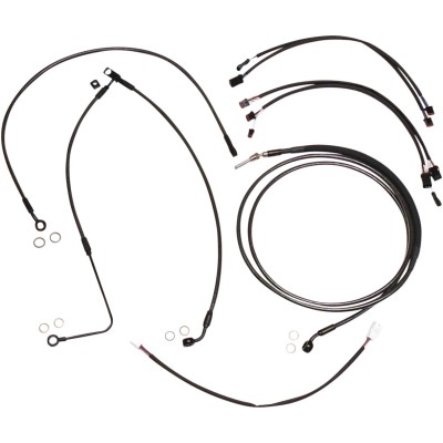 Set de montare ghidon designer black pearl chrome black/clear MAGNUM SHIELDING 487821
