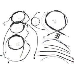 Set de montaj ghidon designer black pearl chrome black/clear MAGNUM SHIELDING 487843 Set de montaj ghidon designer black pearl chrome black/clear MAGNUM SHIELDING 487843