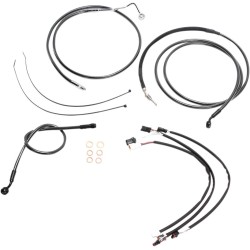 Set de montare ghidon DESIGNER BLACK PEARL crom negru/translucid MAGNUM SHIELDING 487881