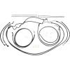 Set cabluri de control din fibră de carbon MAGNUM SHIELDING 787842