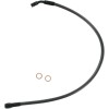 Furtun de frână superior pentru discuri duble fără ABS designer crom negru MAGNUM SHIELDING 47119