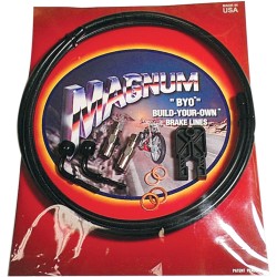 Furtun de frână BYO disc frontal simplu fără ABS 6' oțel inoxidabil natural MAGNUM SHIELDING 496190A Furtun de frână BYO disc frontal simplu fără ABS 6' oțel inoxidabil natural MAGNUM SHIELDING 496190A