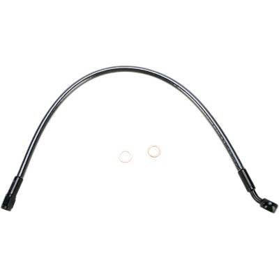 Furtun frână superior pentru discuri duble fără ABS designer crom negru MAGNUM SHIELDING 47117 Furtun frână superior pentru discuri duble fără ABS designer crom negru MAGNUM SHIELDING 47117