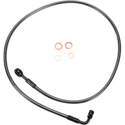 Furtun de frână pentru disc simplu E-Z ALIGN crom negru MAGNUM SHIELDING 46448SW Furtun de frână pentru disc simplu E-Z ALIGN crom negru MAGNUM SHIELDING 46448SW
