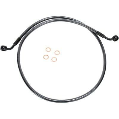 Furtun de frână disc unic E-Z ALIGN crom negru MAGNUM SHIELDING 46642SW