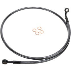 Furtun de frână pentru disc simplu E-Z ALIGN crom negru MAGNUM SHIELDING 46740SW Furtun de frână pentru disc simplu E-Z ALIGN crom negru MAGNUM SHIELDING 46740SW