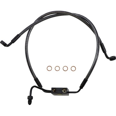 Linie de frână față inferioară pentru discuri duble ABS DESIGNER crom negru MAGNUM SHIELDING AS47006 Linie de frână față inferioară pentru discuri duble ABS DESIGNER crom negru MAGNUM SHIELDING AS47006