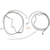 Furtun de frână față inferior disc dublu ABS design inoxidabil natural lustruit MAGNUM SHIELDING AS57016