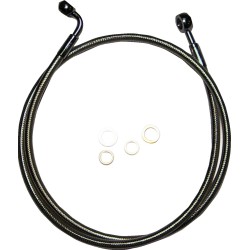 Furtun de frână pentru disc unic E-Z ALIGN crom negru MAGNUM SHIELDING 46838SW Furtun de frână pentru disc unic E-Z ALIGN crom negru MAGNUM SHIELDING 46838SW