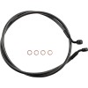 Furtun de frână disc unic E-Z ALIGN crom negru MAGNUM SHIELDING 46848SW