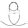 Set furtunuri de frână dual disc non-ABS E-Z align XR black pearl braided 25