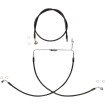 Set furtunuri de frână dual disc non-ABS E-Z align XR black pearl braided 25
