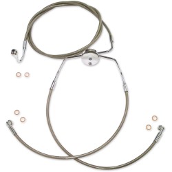 Set furtun de frână E-Z ALIGN XR ABS LOWERS împletitură cromată lustruită naturală/transparentă 67-1/4 Set furtun de frână E-Z ALIGN XR ABS LOWERS împletitură cromată lustruită naturală/transparentă 67-1/4