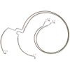 Set furtunuri de frână E-Z ALIGN XR ABS LOWERS împletitură cromată lustruită natural/transparent 68