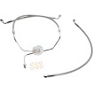 Set furtunuri de frână dual disc non-ABS E-Z ALIGN XR împletitură cromată lustruită 23 Set furtunuri de frână dual disc non-ABS E-Z ALIGN XR împletitură cromată lustruită 23