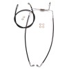 Linie de frână față superioară XR fără ABS din oțel inoxidabil/negru MAGNUM SHIELDING SBC1307-33