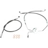 Furtun frână față superior XR fără ABS din oțel inoxidabil/crom MAGNUM SHIELDING SSC1304-31