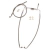 Furtun frână față superior XR fără ABS din oțel inoxidabil/crom MAGNUM SHIELDING SSC1307-33