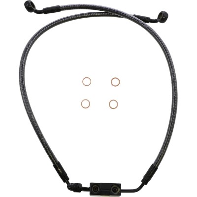 Furtun de frână față dublu ABS CF MAGNUM SHIELDING AS77019