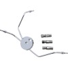Colector dublu disc fără ABS BYO oțel inoxidabil crom MAGNUM SHIELDING 393004