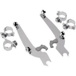 Set de montare TRIGGER-LOCK SPORTSHIELD-WINDSHIELD polisat MEMPHIS SHADES MEM8919
