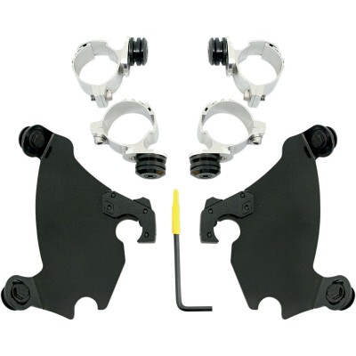 Set de montaj TRIGGER-LOCK GAUNTLET-FAIRING negru MEMPHIS SHADES MEB1981 Set de montaj TRIGGER-LOCK GAUNTLET-FAIRING negru MEMPHIS SHADES MEB1981
