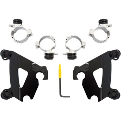 Set de montare TRIGGER-LOCK cafe-fairing negru MEMPHIS SHADES MEB1997