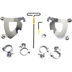 Set de montaj TRIGGER-LOCK GAUNTLET FAIRING polisat MEMPHIS SHADES MEK2002 Set de montaj TRIGGER-LOCK GAUNTLET FAIRING polisat MEMPHIS SHADES MEK2002