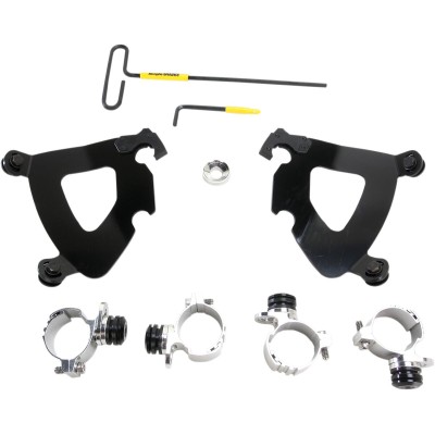 Set de montaj TRIGGER-LOCK GAUNTLET-FAIRING negru MEMPHIS SHADES MEB2002 Set de montaj TRIGGER-LOCK GAUNTLET-FAIRING negru MEMPHIS SHADES MEB2002