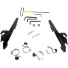 Set de montaj TRIGGER-LOCK BATWING-FAIRING negru MEMPHIS SHADES MEB2009