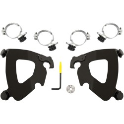 Set de montaj TRIGGER-LOCK GAUNTLET-FAIRING negru MEMPHIS SHADES MEB2014