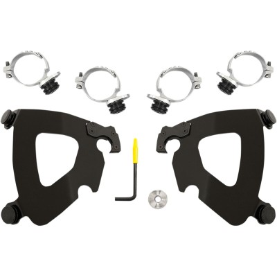 Set de montaj TRIGGER-LOCK GAUNTLET-FAIRING negru MEMPHIS SHADES MEB2014 Set de montaj TRIGGER-LOCK GAUNTLET-FAIRING negru MEMPHIS SHADES MEB2014
