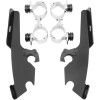 Set de montare TRIGGER-LOCK MEMPHIS FATS/SLIM-WINDSHIELD negru MEMPHIS SHADES MEB1943