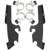Set de montaj TRIGGER-LOCK MEMPHIS FATS/SLIM-WINDSHIELD negru MEMPHIS SHADES MEB8982