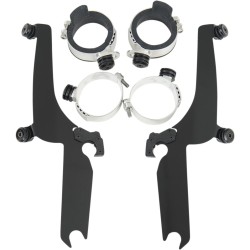 Set de montare TRIGGER-LOCK SPORTSHIELD-WINDSHIELD negru MEMPHIS SHADES MEB8932