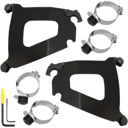 Set de montaj TRIGGER-LOCK BULLET-FAIRING negru MEMPHIS SHADES MEB2012 Set de montaj TRIGGER-LOCK BULLET-FAIRING negru MEMPHIS SHADES MEB2012
