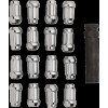 Piulițe cu fante LUGNT 10MM CHR 16PK MOOSE RACING SPMO3808L4