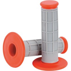 Mânere qualifier half waffle gri/roșii MOOSE RACING 1MG0715-ERM