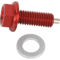 Dop magnetic de scurgere ZIP-TY RED HONDA MOOSE RACING DP129 Dop magnetic de scurgere ZIP-TY RED HONDA MOOSE RACING DP129