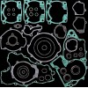 Set garnituri cu etanșări de ulei offroad MOOSE RACING 811306MSE