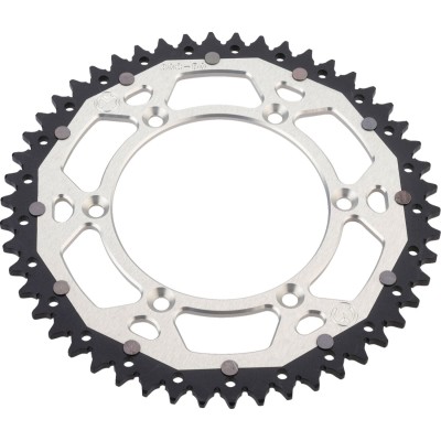 Pinion spate / 50 dinți / pas 520 / argintiu/natural / aluminiu/oțel MOOSE RACING 1210-210-50-11X