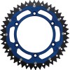 Roată dințată spate / 48 dinți / pas 520 / albastru/natural / aluminiu/oțel MOOSE RACING 1210-251-48-12X
