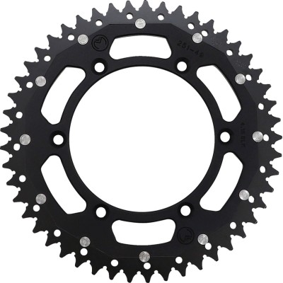 Pinion spate / 49 dinți / pas 520 / negru/natural / aluminiu/oțel MOOSE RACING 1210-251-49-10X