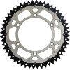 Pinion spate / 52 dinți / pas 520 / argintiu/natural / aluminiu/oțel MOOSE RACING 1210-251-52-11X