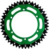 Roată dințată spate / 48 dinți / pas 520 / verde/natural / aluminiu/oțel MOOSE RACING 1210-460-48-15X